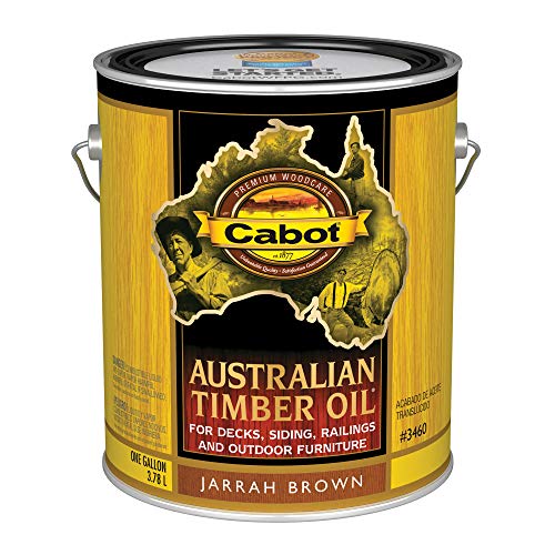 Cabot Australian Timber Oil Wood Stain and Protector, Jarrah Brown, 1 Gallon