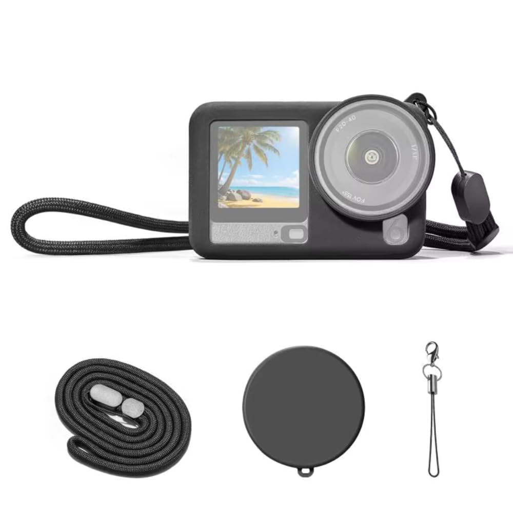 Yantralay Silicone Protective Case for D JI Os mo Action 6 | Soft Shockproof Cover with Lens Cap & Anti-Lost Lanyard | Action Camera Accessories-image-31