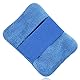 LEEQBCR 1 Stück Strand Sandentfernungshandschuhe, sandfeste Sandentfernungsbeutel, Peeling-Handschuhe, Sandentfernungsbeutel, Sandentferner, tragbarer kompakter Sandreiniger (blau)