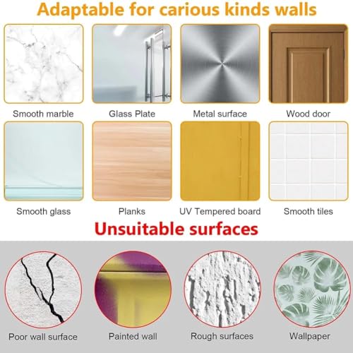 Image of REWOP Adhesive Wall Hooks for Heavy Items Stainless Steel, PVC, ABS Nail Free Seamless Adhesive Non-Trace No Drilling Installation Hanging, Waterproof Screws Wall Hook (Nail Hooks, 20)