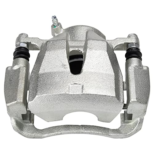Image of TRQ Front Brake Caliper Set 2 Piece Zinc Coated Brackets for 2009-2010 Pontiac Vibe 2016 Scion iM 2011-2016 tC 2017-2018 Toyota Corolla iM 2009-2013 Matrix 2016-2020 Mirai 2006-2020 RAV4