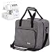 HOMEST Serger Carrying Case, Universal Overlock Sewing Machine Tote Bag with Shoulder Strap & Strong Handles, Compatible with Brother, Singer, Juki, Grey (Patent Design)