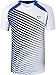 jeansian Hombres Deportes Wicking Quick Dry Respirable Corriente Training tee T-Shirt Sport Tops LSL230 White XL
