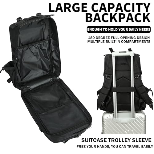 Image of Military Tactical Backpack 45L /25L 3 Day Assault Pack Molle Daypack Hiking Backpack for Men and Women