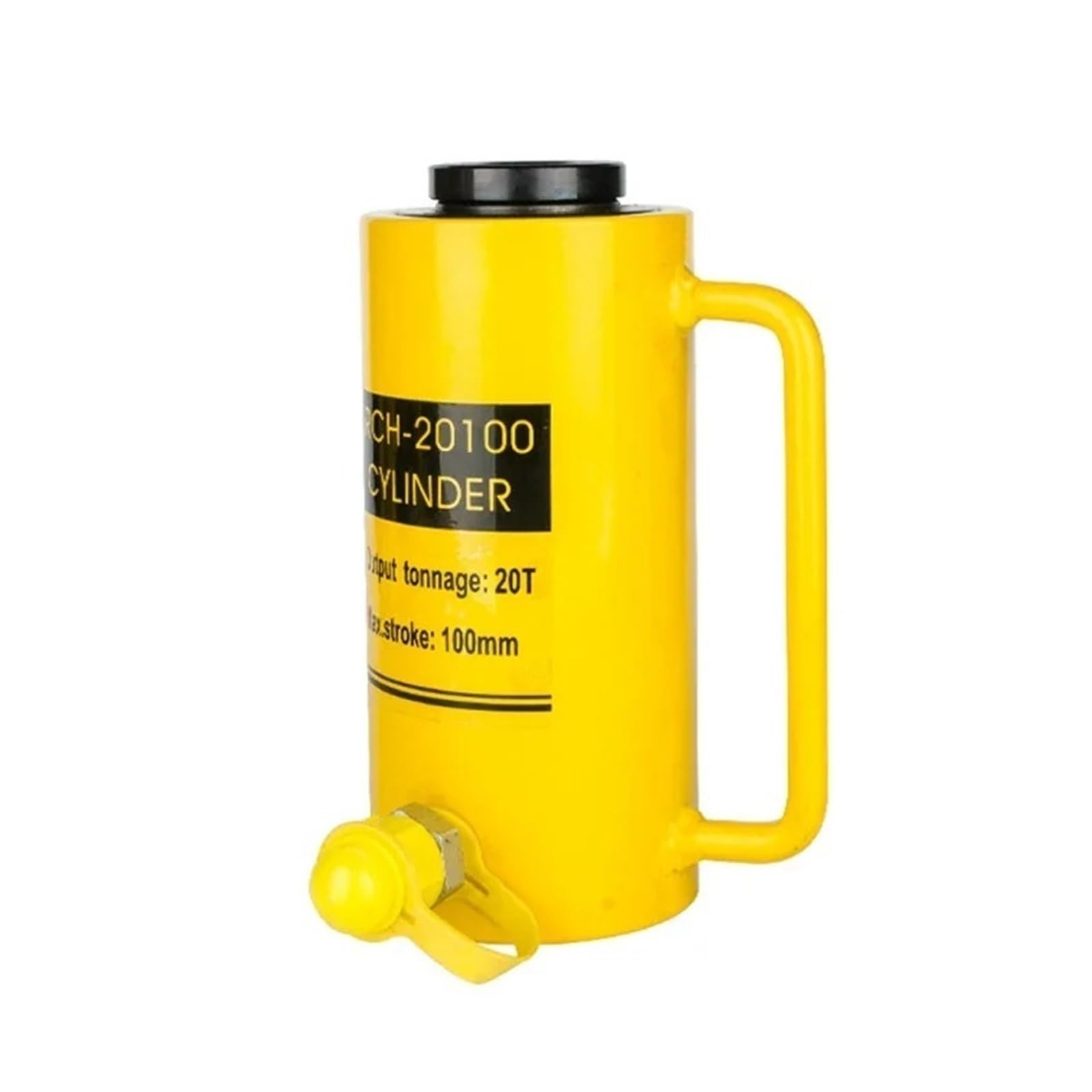 DUOCAI Hydraulic Ram Jack Multi-Section Stroke RCH20100 Hydraulic Jack with Tonnage of 20T, Work Travel of 100mm