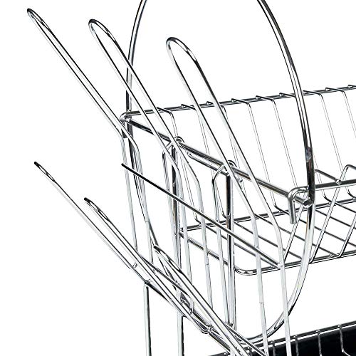 Escorredor De Louças Preto 2 Andares 19 Pratos Maggiore Mor