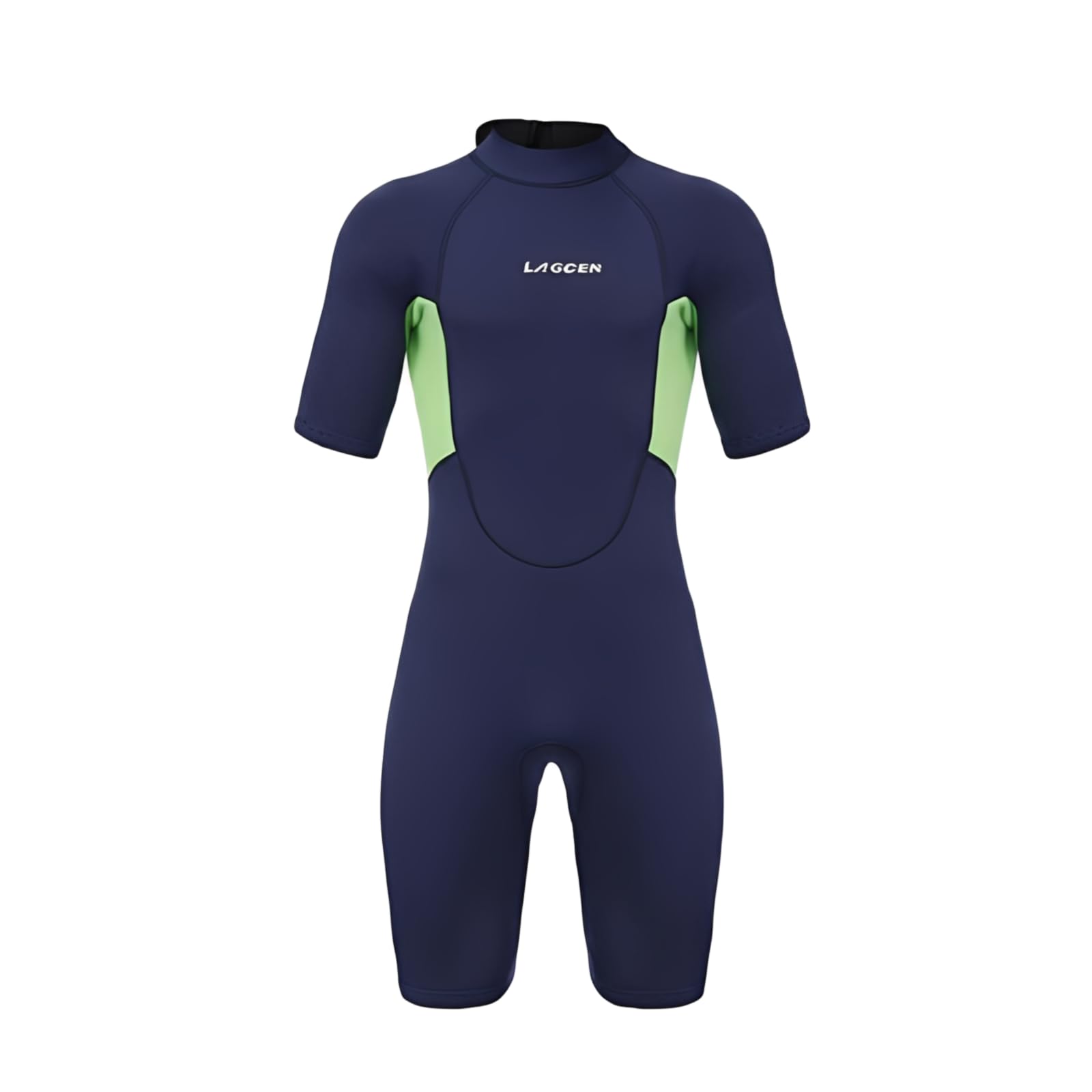 Muta Uomo Neoprene Monopezzo Muta Subacquea Triathlon Nuoto Acque Libere Allenamento 3mm Calda E Comoda Manica Corta Struttura a Basso Attrito