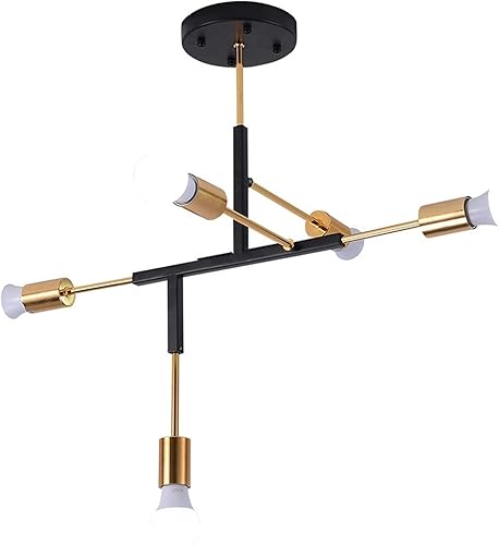 Candelabro - Candelabros de oro Lámpara de techo Interior Sala Decoración Hogar Moderno Lámpara Iluminación E27 5 Lámparas Avizeler, Candelabro