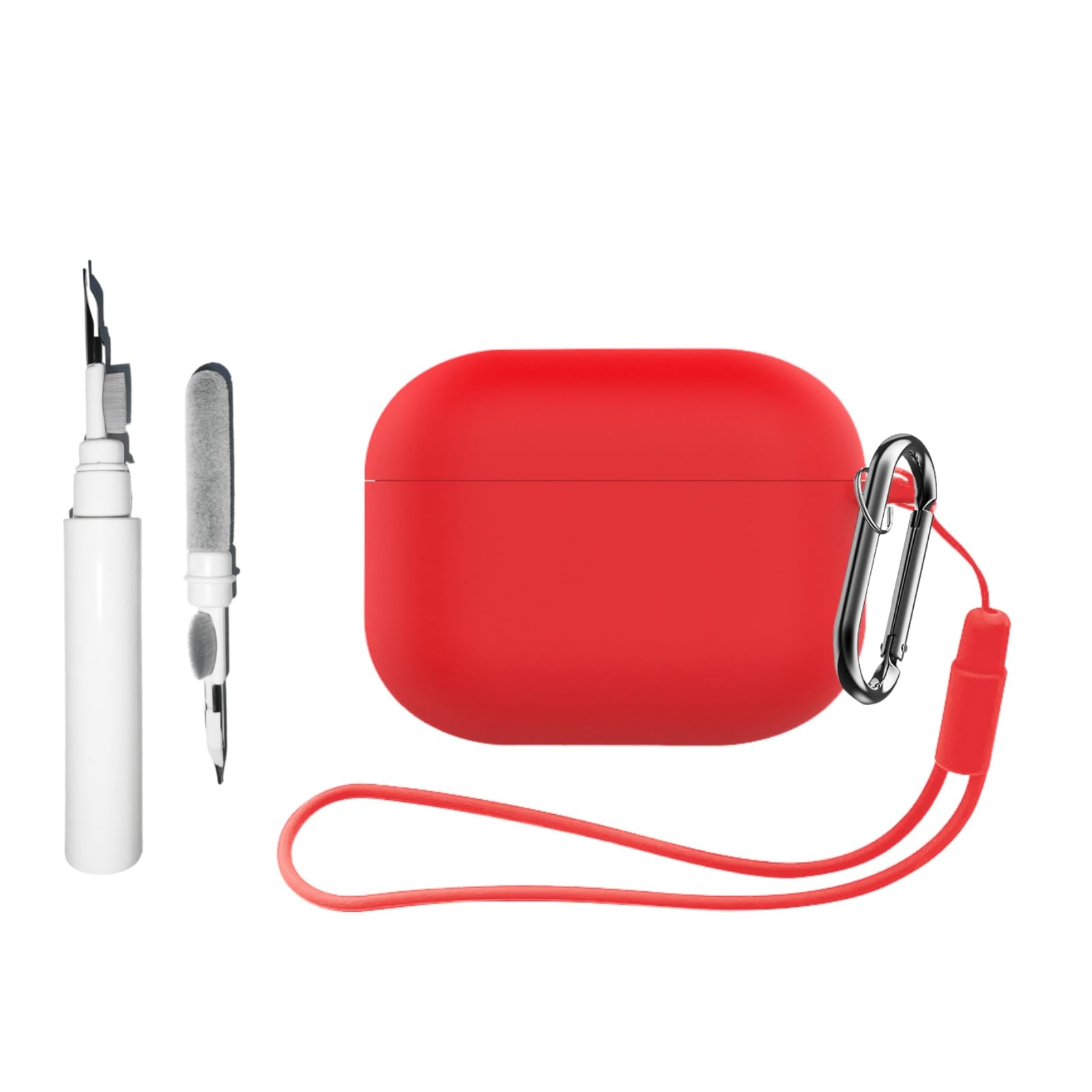 Coque Silicone Mignonne 3 En 1 Pour AirPods Pro 3 - Avec Anneau De Portage Et Kit De Nettoyage - Protection Complète