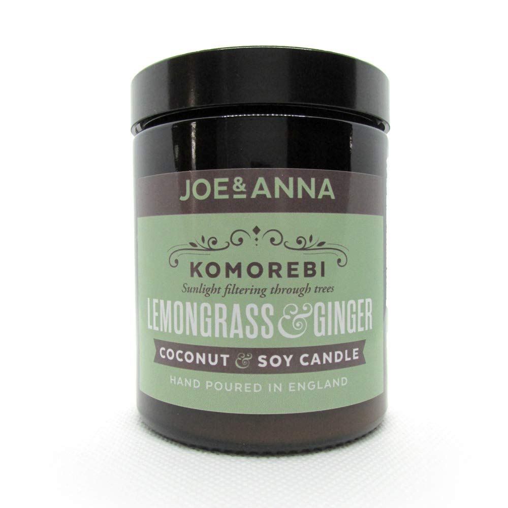 Bougie parfumée citronnelle et gingembre 180ml contre les moustiques