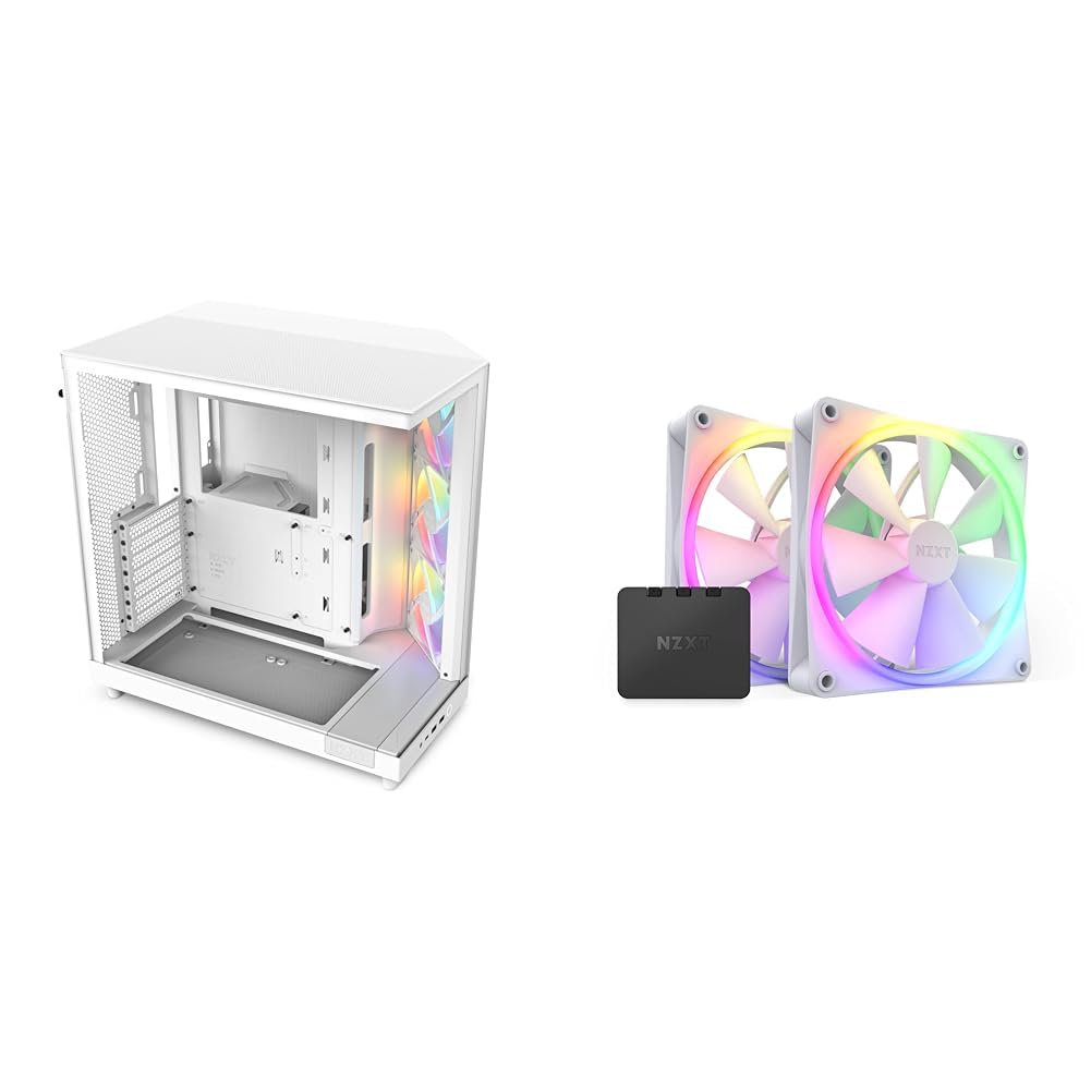 NZXT H6 Flow RGB Compact Dual-Chamber ATX Case