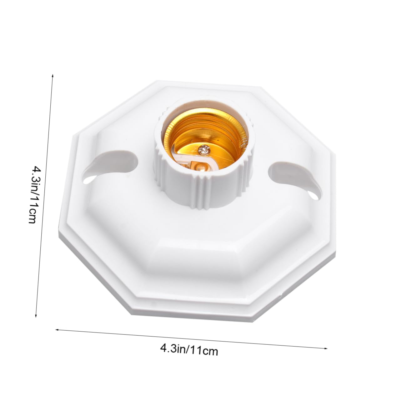 Gadpiparty 12 Pz portalampada adattatore per lampadina decorazioni per feste di Natale attacco base lampadina e27 attacco luce e27 base leggera lampade PRESA staffa bianca