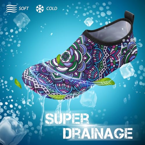 Image of SIMARI Water Shoes for Women Men Swim Aqua Socks Beach Pool Essentials Barefoot Surf River Boat Kayak Sea Yoga Sand Exercise Sport Accessories Breathable Quick-Dry Adult Youth Kid Size SWS001