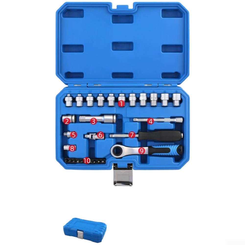 Set Chiavi a per bussola Passante 29 Cr-V Auto Set Chiavi a per(28-piece Set)