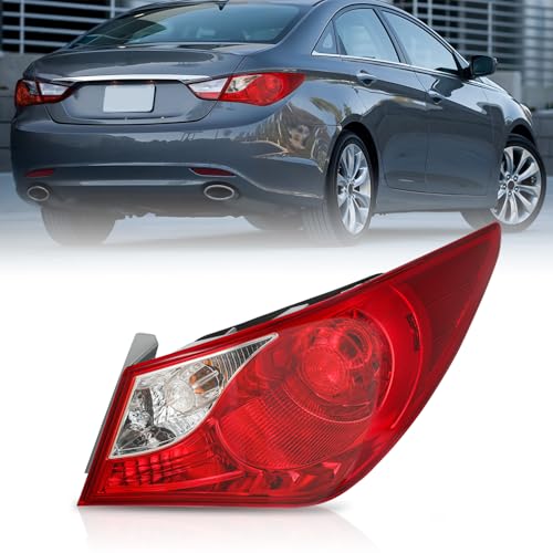 TUSDAR Tail Light fit for 2011-2014 Hyundai Sonata Rear lamp (Right Passenger Side)