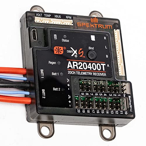 Récepteur Spektrum AR20400T avec télémétrie complète et alimentation PowerSafe