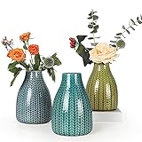 Emma's Flower Vase Set of 3, Decorative Ceramic Vase, Vase for Decor Home Living Room Office Parties...