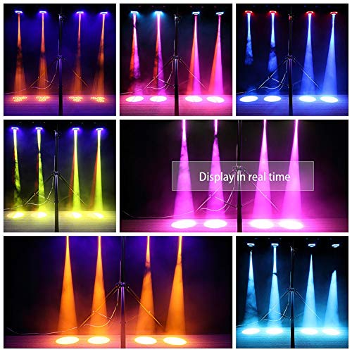 Moving Head Lights Led Stage Lights Spot 8 Color Rgbw Gobos With Magical Circle 50W Dmx For Dj Disco Party Lights By U`king (White) #TOP2