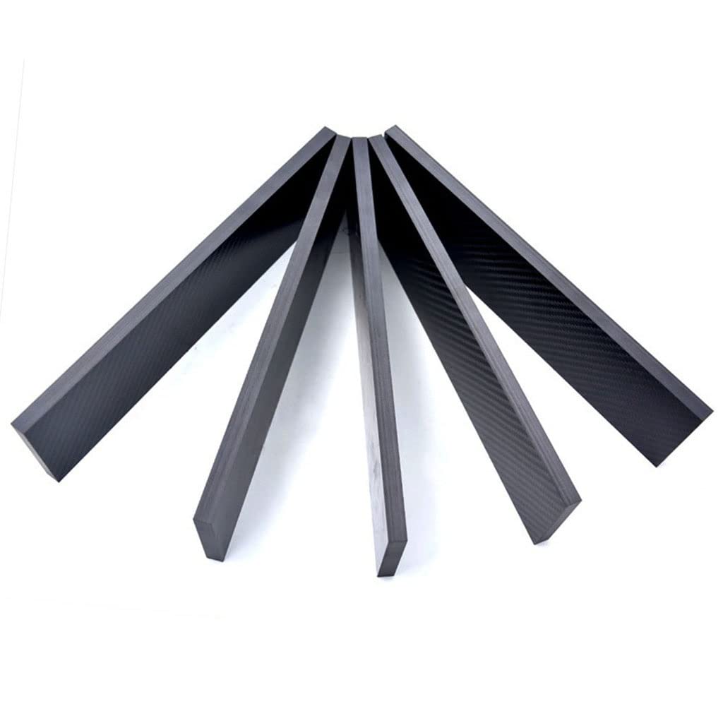 1pcs 3K Carbon-Faser-Blatt-Stärke 0.2-6mm Hochfestes Carbon-Faser-Brett-Carbon-Streifen-Carbon-Flachstreifen (Color : 3.0x24x600mm)