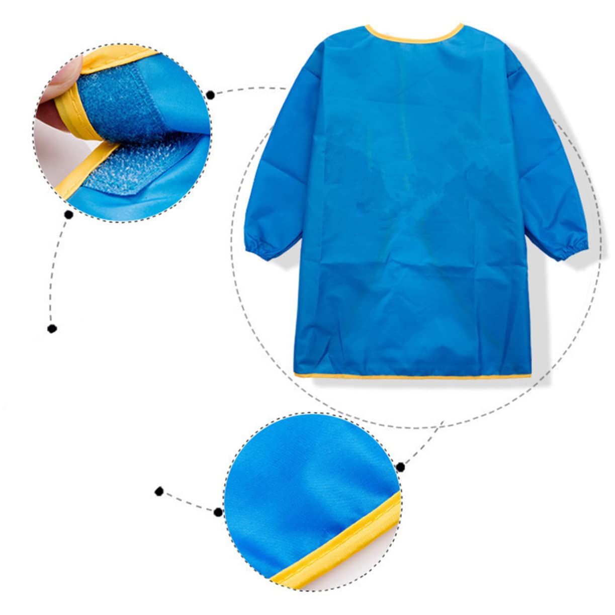 BESTonZON 3pezzi Grembiule Da Pittura Con Maniche Lunghe Per Ragazzo Ragazza Per Attività Artistiche Adatto Ragazzi e Ragazze Arancione Taglia Per