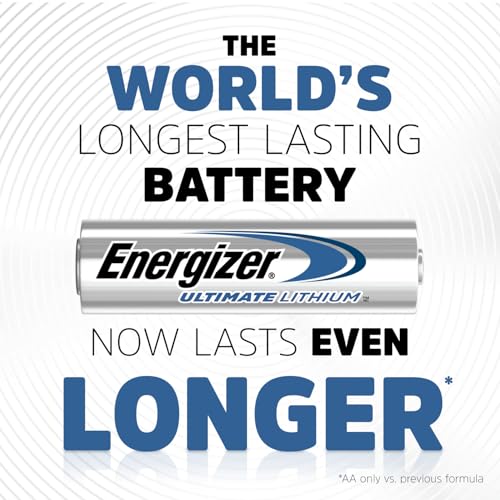 Image of Energizer Ultimate Lithium AA Batteries 10 Pack, 1.5V Long-Lasting for High-Drain Digital Devices