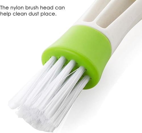 Miniatura 9 de SENHAI Mini plumero para ventilación de aire del automóvil, juego de 3 limpiadores de aire acondicionado automotriz y cepillo, colector de polvo,