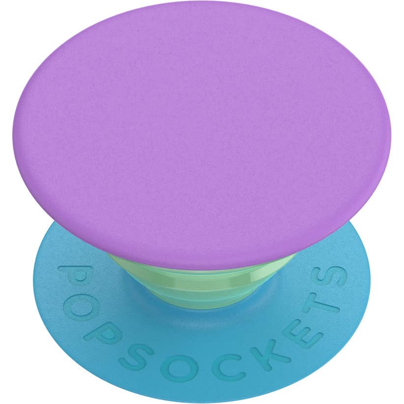 Image of PopSockets Phone Grip with Expanding Kickstand, Solid PopGrip - Colorblock Lavender