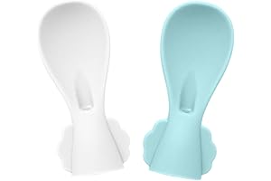 Silicone Pouch Spoon with On-the-Go Cases - Squeeze Pouch Topper (White-Green)