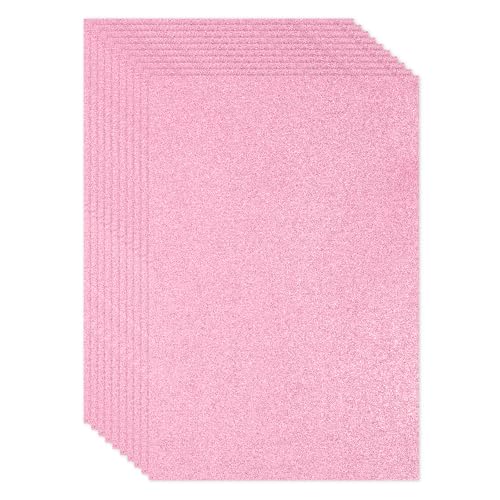 Feuilles de mousse pailletée rose sans perte de paillettes pour loisirs créatifs propres