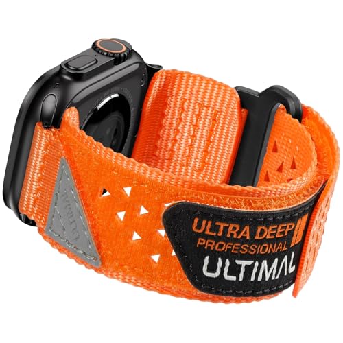 ULTIMAL �݊� ���� Apple Watch Ultra 3/2/1 �V���[�Y 11/10/9/8/7/6/5/4/SE/SE2/SE3�A�i�C�����������D��X�g���b�v �j���p 49mm 46mm 45mm 44mm