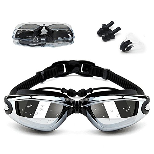 Deggod Swim Goggles, Black Swimming Pool Goggles No Leaking Anti Fog Uv Protection For Adult Men Women Youth Kids Child, Waterproof Swim Goggles With Free Protection Case #TOP8