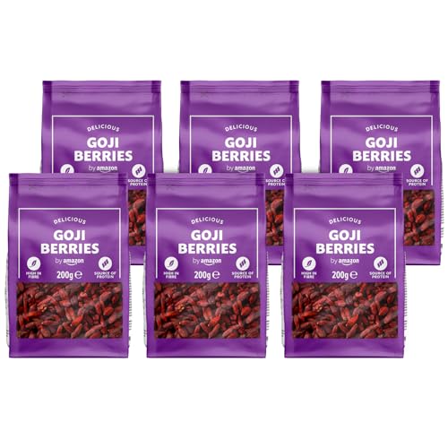 by Amazon Bayas de goji deshidratadas, 6 x 200 g