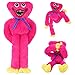 Poppy Playtime Huggy Wuggy, peluche velolicy Huggy Wuggy, peluche dei cartoni animati, gioco horror salsiccia mostro bambola peluche per bambini fan dei giochi (rosa)