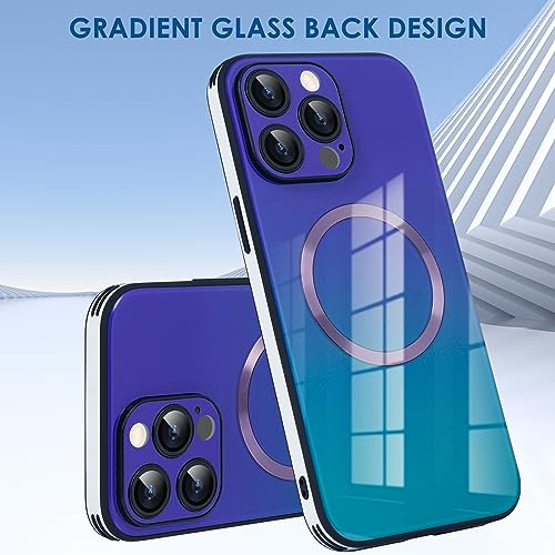 Coque iPhone 15 Pro Max MagSafe anti-rayures violette avec protège objectif - 5