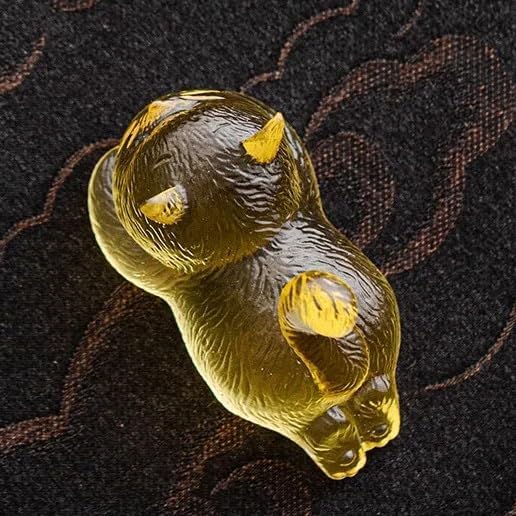 Glass Small Flower Art Tea Pet Ornament Can Raise Tea Ceremony Tea Play Toy Pen Holder Pen Rack Cute Jewelry image 5