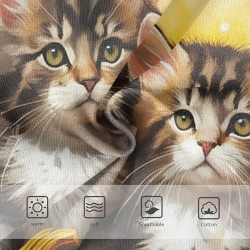 Cotton Girls Underwear Toddlers Tabby Kittens Cute Little Girl Panties Print Briefs Girls Undies 2t3