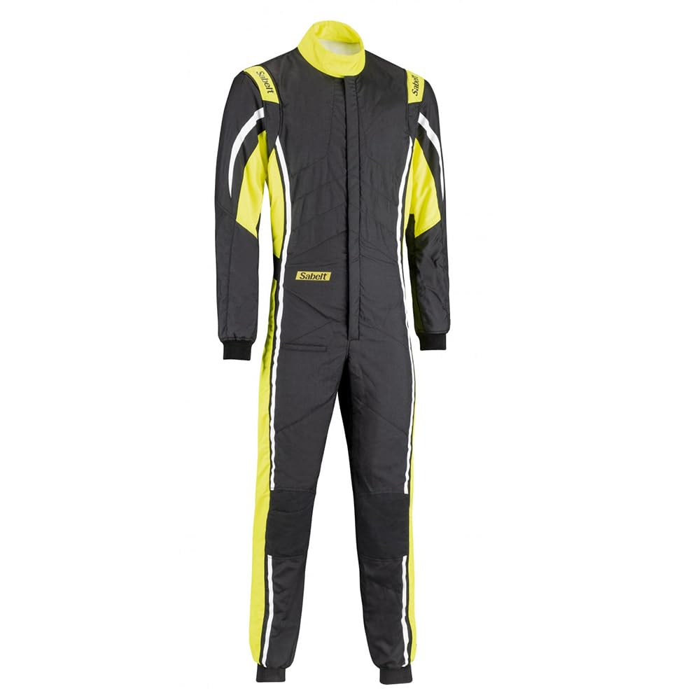 OMP Racing Suit Black/Fluo Yellow FIA8856-2018 Hero TS10 Superlight Size 56