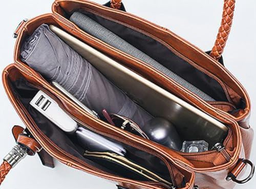 Tote Handbag Crossbody Bag for Women PU Leather Purse Shoulder Bags Top Handle Satchel Shopping Work 20254