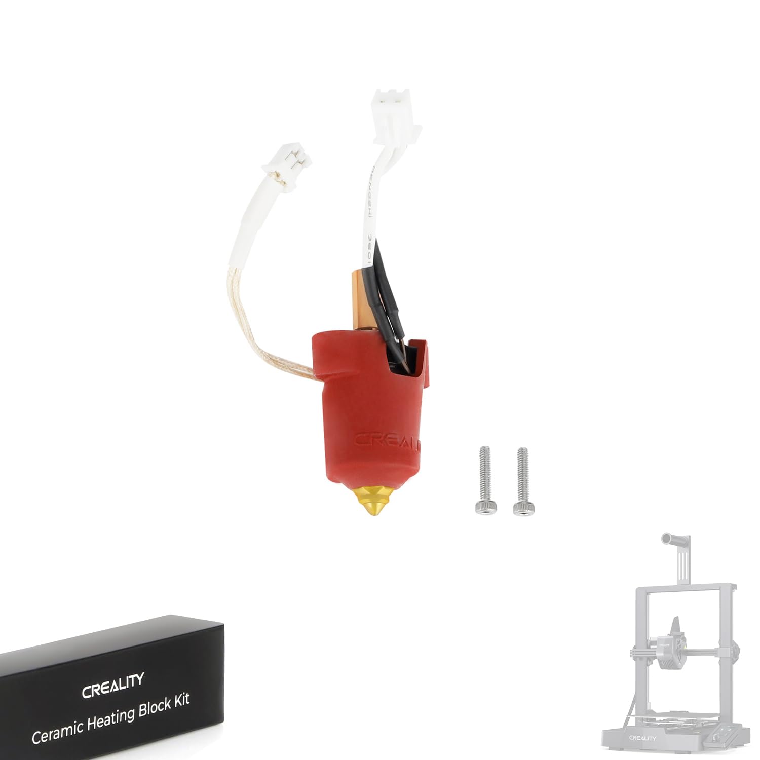 Amazon | Creality Ender-3 V3 KEセラミック加熱ブロックキット、300°C