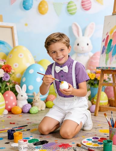 Image of A&J DESIGN Baby Boys Gentleman Suit, 2Pcs Outfit Shirt & Pants