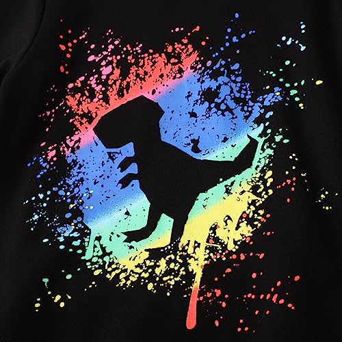 Image of HILEELANG Toddler Boy Sweatshirts Crewneck Long Sleeve Pullover Cotton Graphic Christmas Clothing