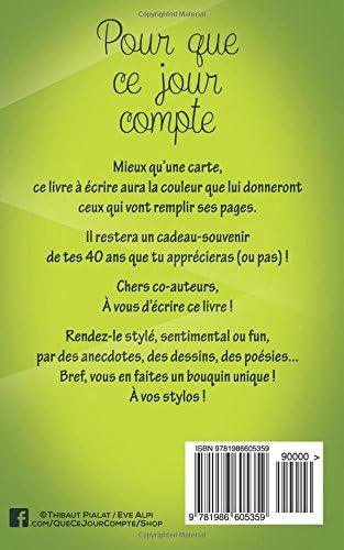 Bon Anniversaire 40 Ans Vert Carte Livre D Or Pour Que Ce Jour Compte 12 7xcm By Pialat Thibaut Amazon Ae Bon Anniversaire 40 Ans Vert Carte Livre D Or Pour Que Ce Jour Compte 12 7xcm By Pialat Thibaut Amazon Ae