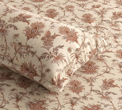 Image of Castiqa Polycotton 400TC King Size Bedsheet Set with 2 Pillow Covers 108x108 inch Bedsheet 18x28 inch Pillow Covers (Multicolor ii)