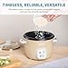 AROMA® Mini Rice Cooker, 2-Cup (Uncooked) / 4-Cup (Cooked), Grain Cooker, Soup Maker, Oatmeal Cooker, Auto Keep Warm, 1 Qt, Milk Tea color