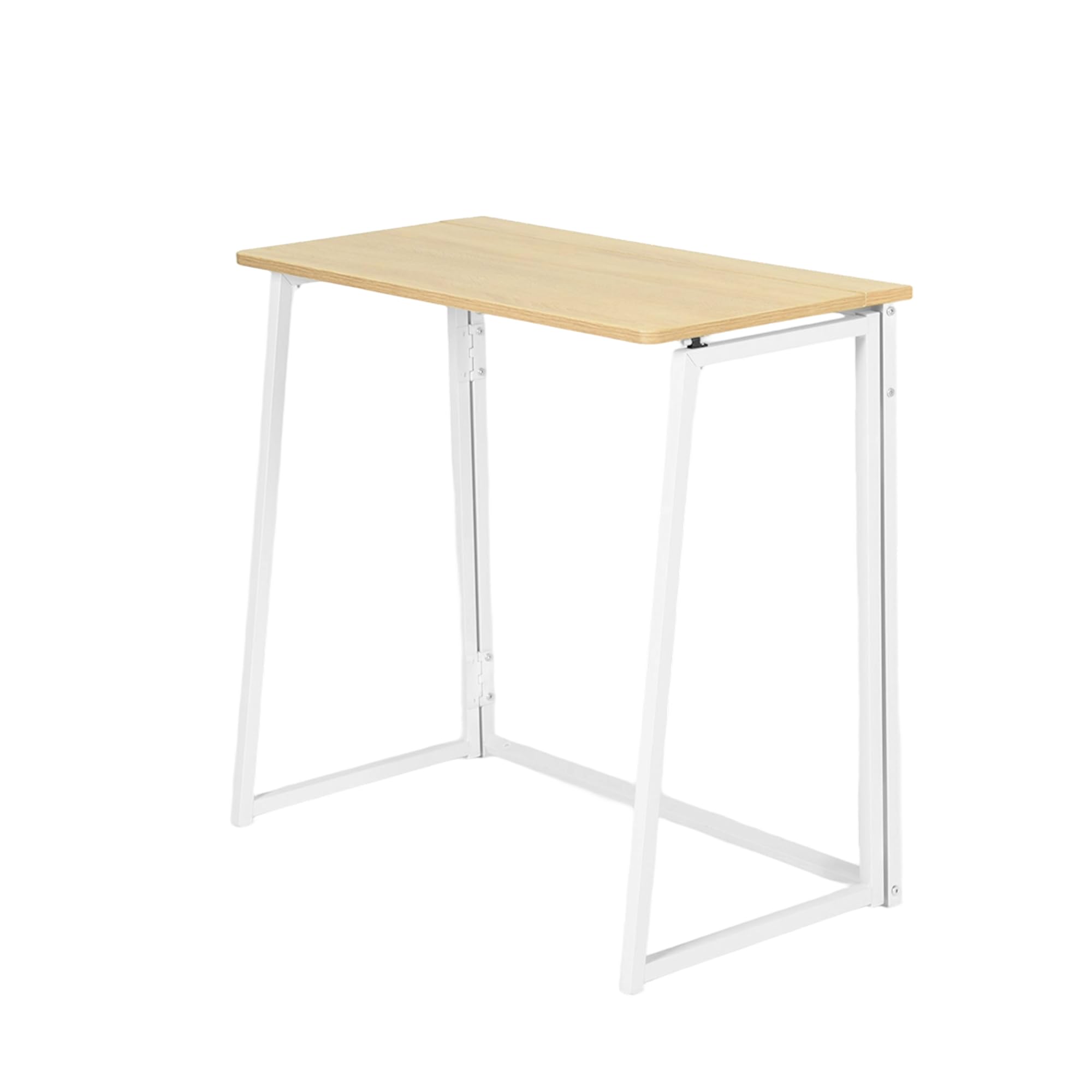 FurnitureR - Mesa Plegable de Dibujo, Oficina, Bandeja de Madera y Marco metálico, fácil de Guardar y Transportar, Artistas, Estudiantes creativos, Oak, 80 x 40 x 74 cm