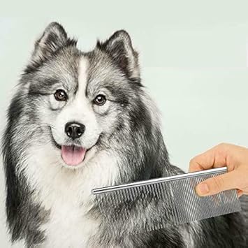 The DDS Store Pet Dog Comb Hair Brush Shedding Stainless Steel Flea Cat Dog Trimmer Grooming