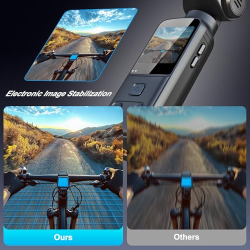 Image of Wearable Body Camera with 270 Rotatable Lens for POV Vlogging, 5K Clip-On Pocket Cam for Cycling, Travel and Daily Life, with External Mic, 64GB TF Card and Waterproof Case