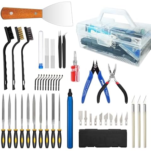 54 PCS 3D Printer Tool Kit, 3D Printer Accessories Kit for Cleaning, Removal Finishing Cutting, Include Metal Deburring Tool, Removal Tools, Nozzle Cleaning Kit and More, for Bambu Lab, Ender 3, Kobra Cover
