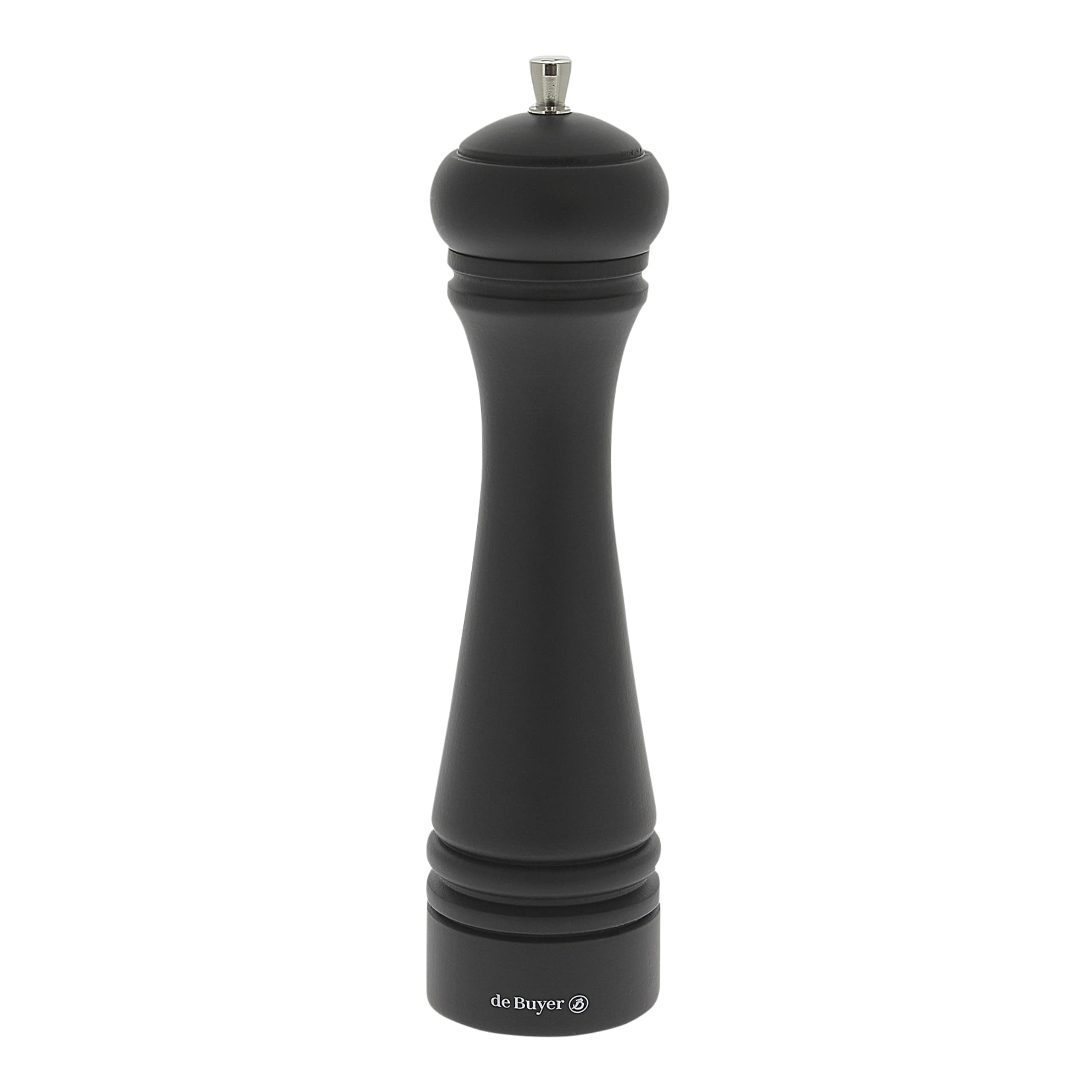 DE BUYERP249.250404 MARLUX Java Pepper Mill, Beechwood, Matte Black