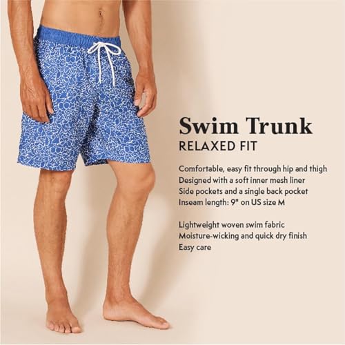 Amazon Essentials Men's 9" Swim Trunks with Mesh Lining, Pockets, Drawstring Closure2